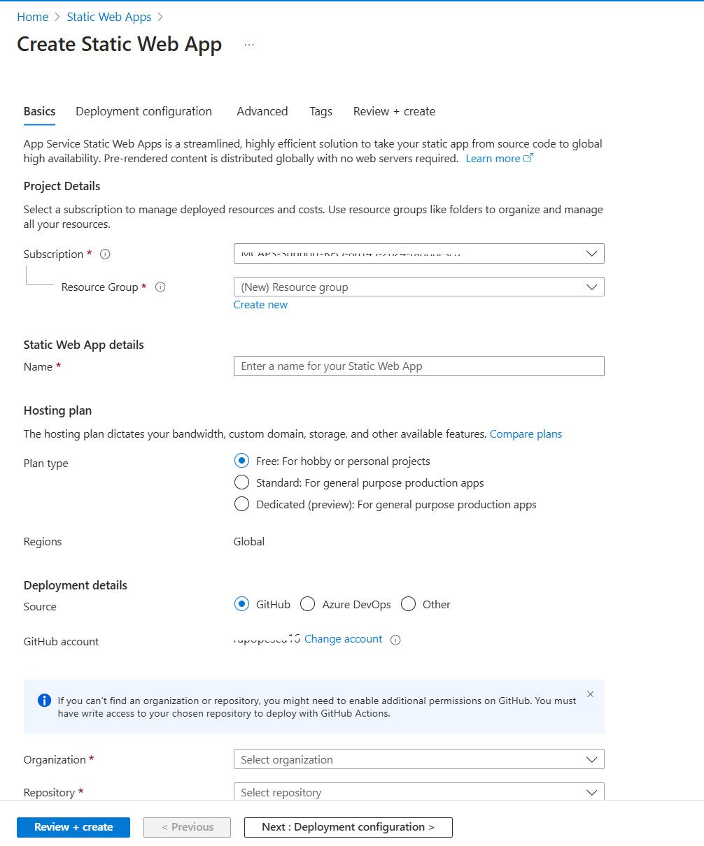 Configure your Static Web App settings